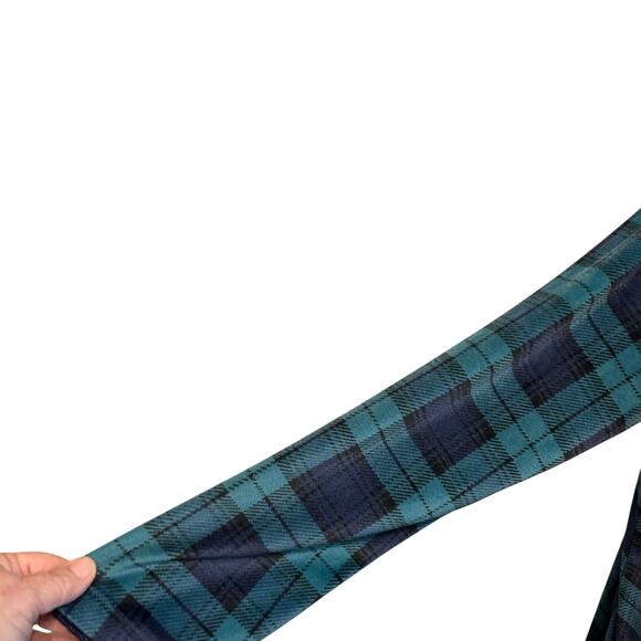 Aria Collection Plaid Women's SZ LG Knit Velour Long Sleeve Ballet Nightgown - Picture 3 of 7